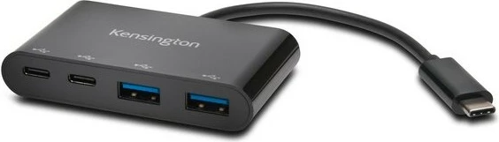 Hub USB C 4-Port Kensington, USB 3.2 Gen 1, 5000 Mbit/s, i zi