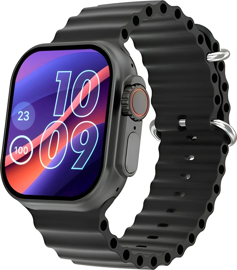 Smartwatch T10 Ultra 2 me Ekran 2.19", 100+ Sports Modes dhe Karikim Magnetik - Black