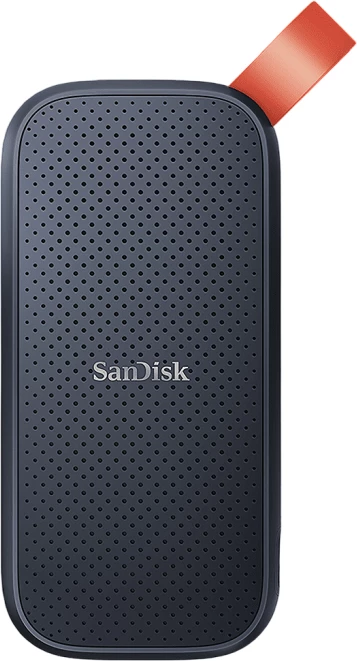 SSD eksterne portative SanDisk SDSSDE30-2T00-G26 2TB USB-C USB 3.2 Gen 2 deri 800MB/s, e zezë, me kabllo USB-C në USB-A