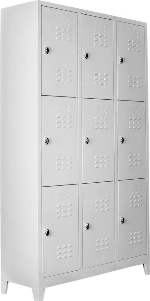 Dollap locker për depo, ngjyrë gri e çelët, Skye Decor, Js1024