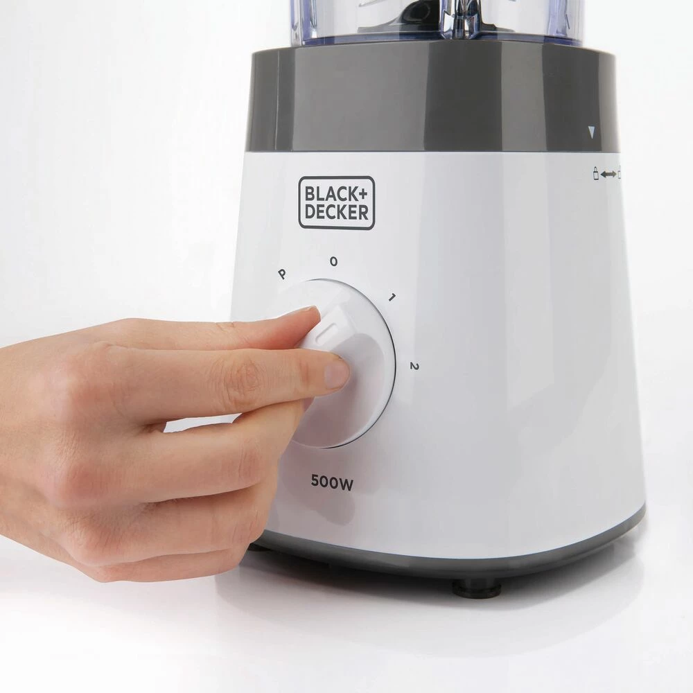 Blender tavoline Black&Decker BXJB500E 500W 1.5L 2 shpejtësi + Turbo/Pulse i zi
