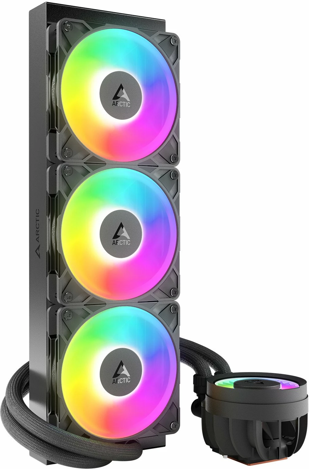 Sistem ftohje me lëng Arctic Liquid Freezer III Pro 360 A-RGB, radiator 360mm, 3x120mm PWM, i zi