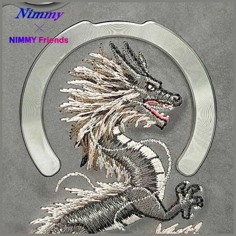 Kapak telefoni Nimmy Dragon MagSafe iPhone 16, gri
