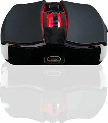 Maus Modecom MC-WRM1 (M-MC-WRM1-100) 1600 DPI wireless, e zezë
