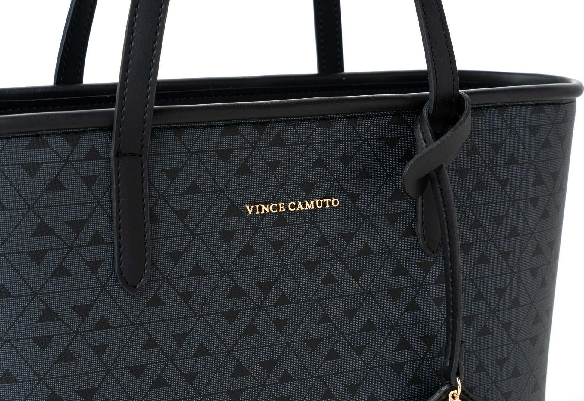 Çantë tote Vince Camuto Taormina, e zezë me monogram