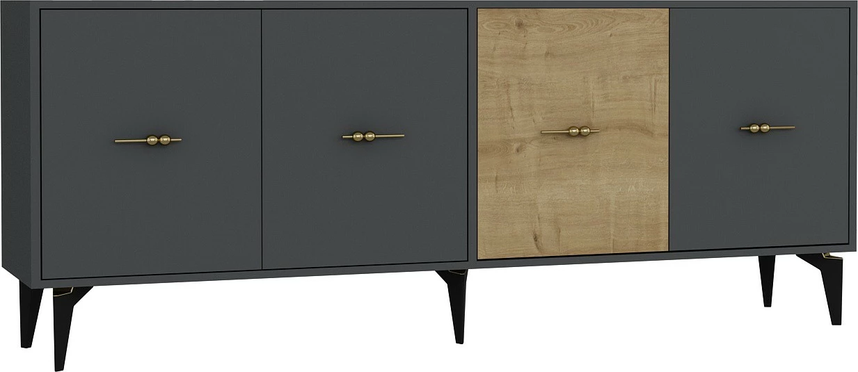 Konsol Skye Decor, anthracite, sapphire oak
