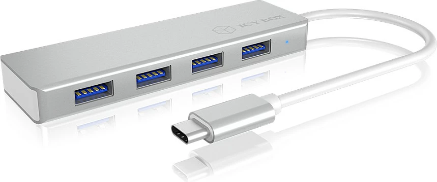 USB hub ICY BOX IB-HUB1425-C3, 4x USB 3.0, Type-C, argjendtë