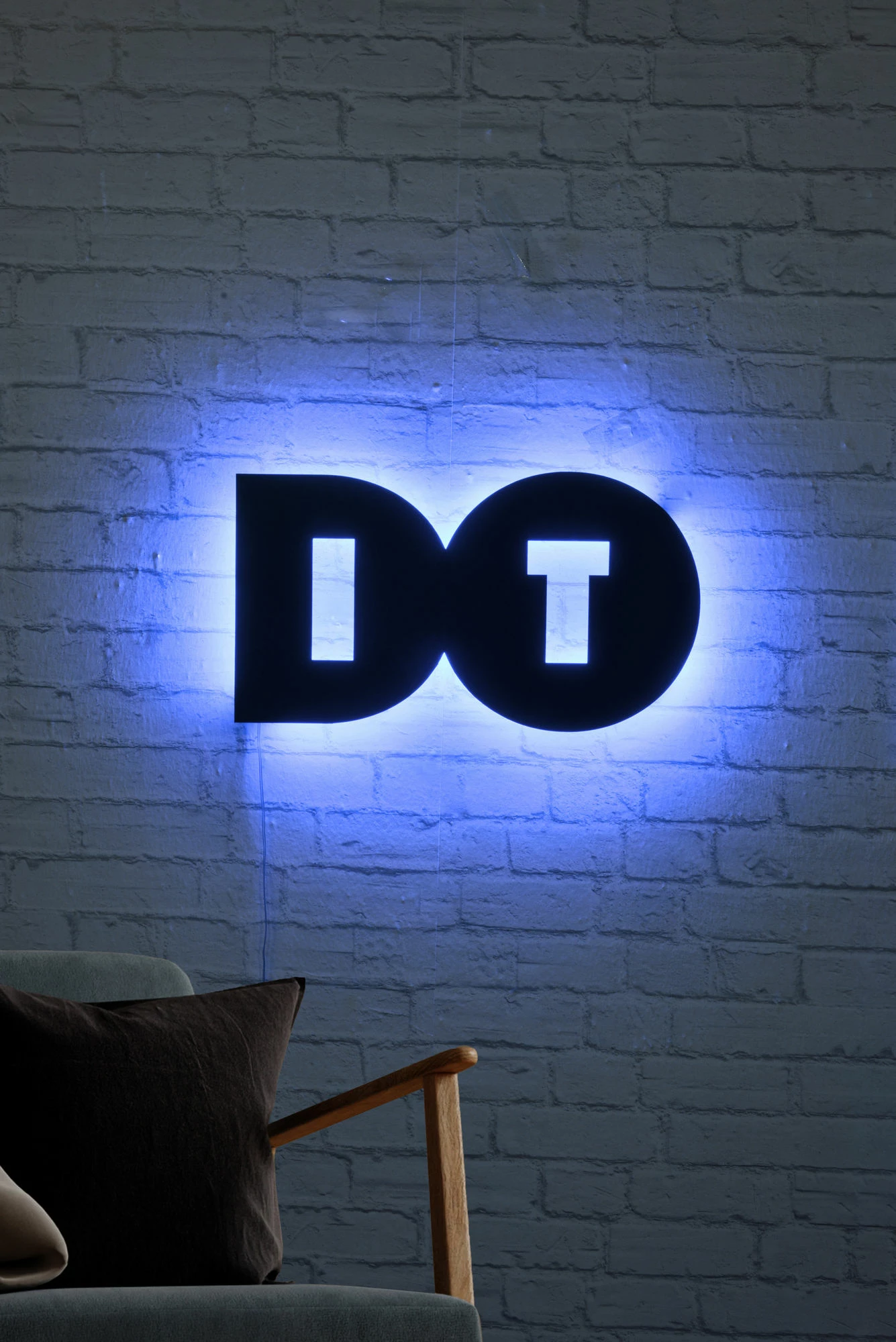 Dritë dekorative LED Wallity, Do It, ngjyrë kaltër