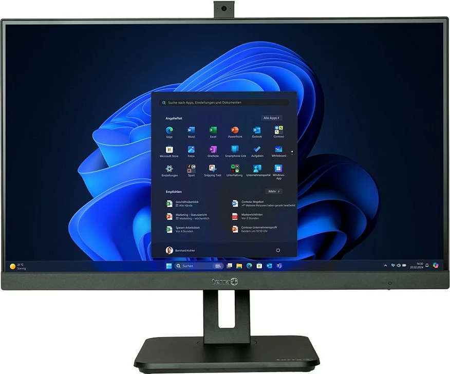Kompjuter All-in-One Terra Y TERRA AIO 2710, ekran i madh, kamerë e integruar, i zi