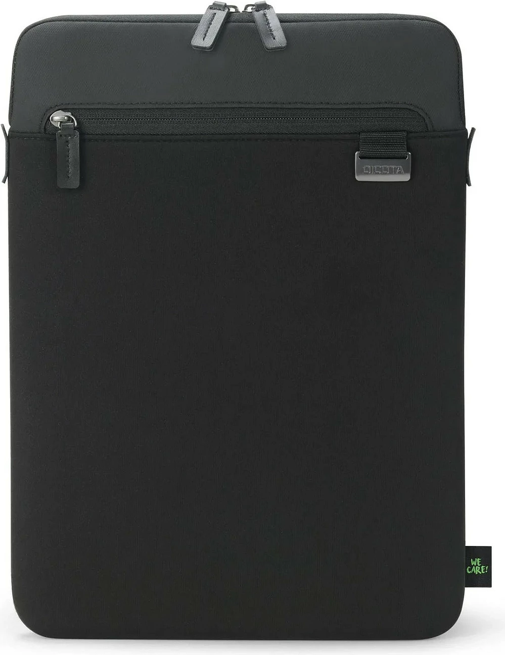 Mbështjellës për laptop Dicota Sleeve FIVE 14, 14", neopren, me zinxhir, xhep frontal, i zi
