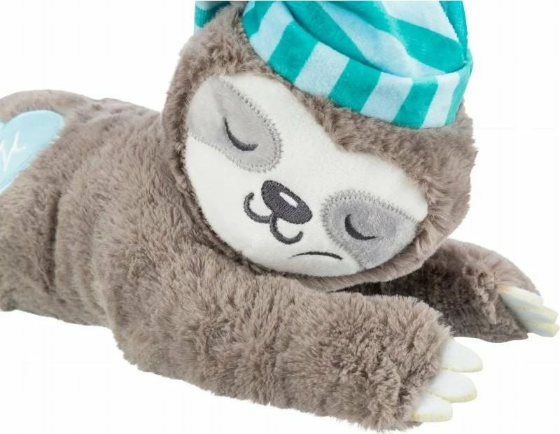 Lodër plush për qen Trixie TX-36166, përtac me rrahje zemre, 34 cm, bateri LR44, shumëngjyrëshe