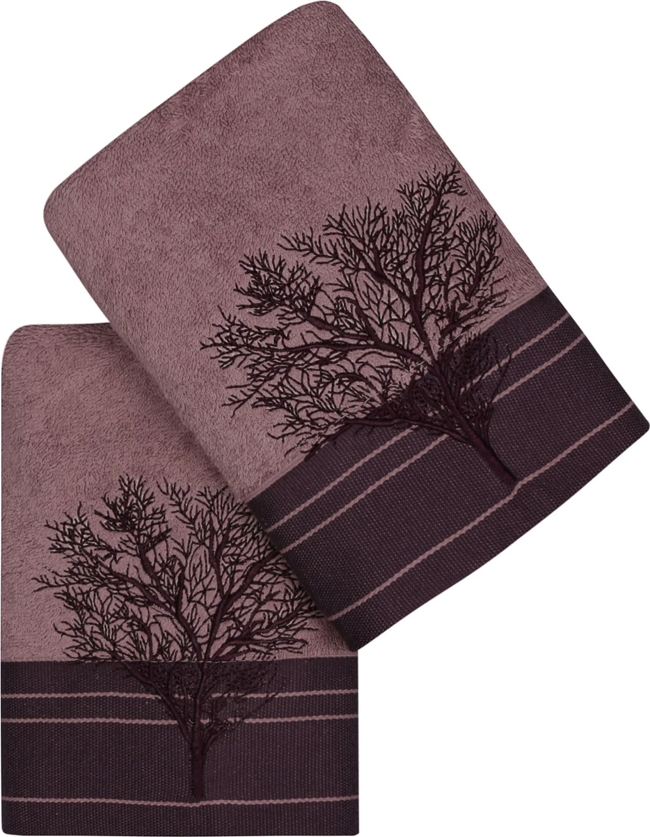 Set peshqirësh duarsh (2 copë), Mijolnir, Infinity, ngjyrë e kuqe e errët