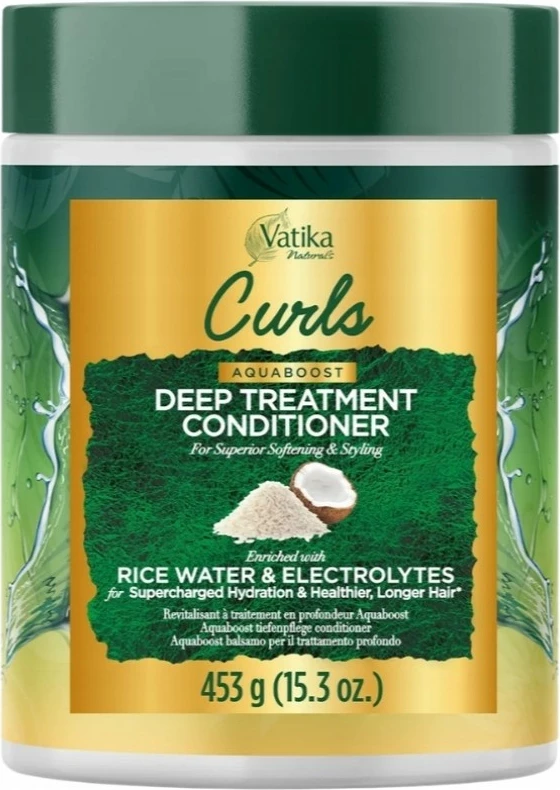 Kondicioner për flokë për femra Dabur Vatika Curls Deep Hydrating, 453g