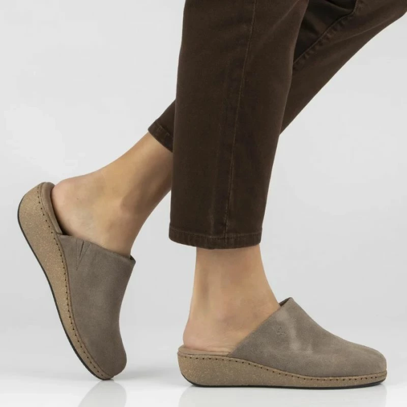 Sandale me platformë Filippo DK7567, lëkurë, taupe