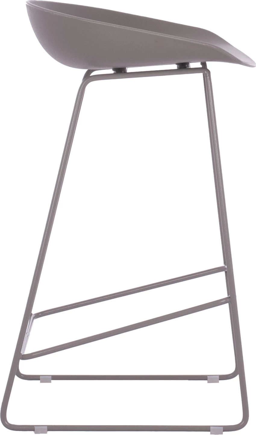 Karrige për bar FH9299.10, ngjyrë gri, lartësi mesatare, 44x44x74, set prej 2 copë