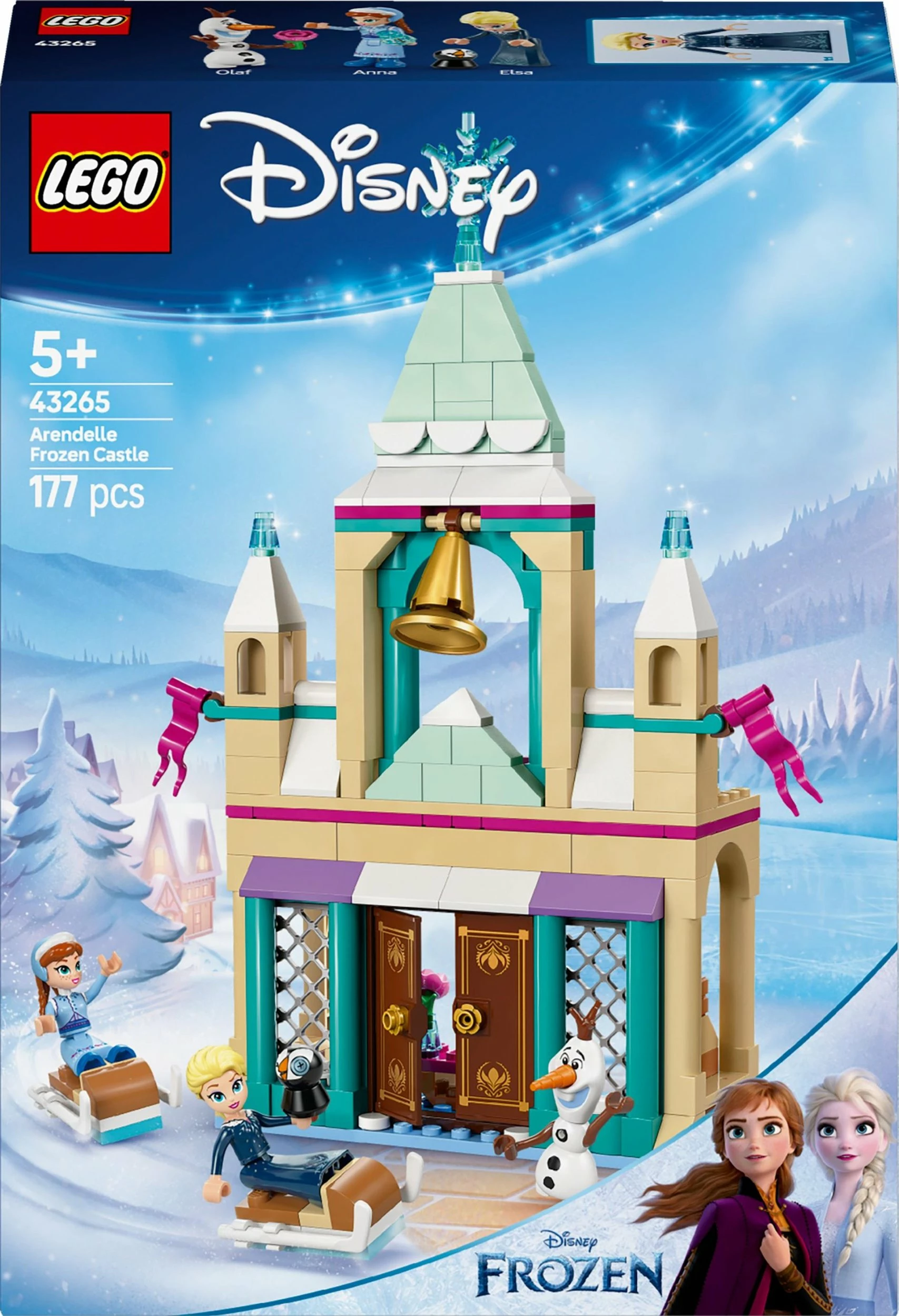 Set LEGO Disney Frozen Arendelle Castle 43265, 177 copë, 5+