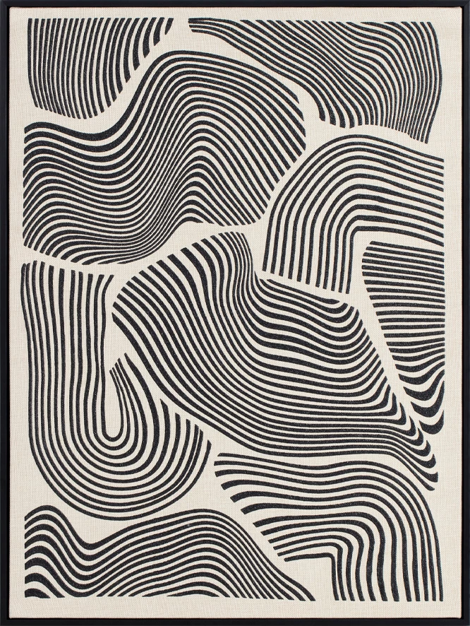 Pikturë dekorative FOLLOW YOUR DREAMS, kanavacë, kornizë druri, e bardhë/zezë, 60x80x4cm