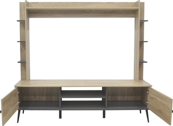 Set TV Zezan, ngjyrë sonoma-antracit, 182.5x40x162cm