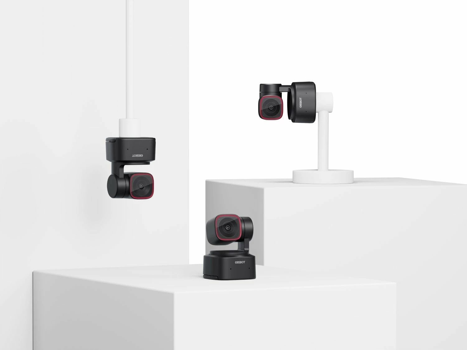 Webcam Obsbot Tiny 2 Lite OBSOWB-2210-CE 4K USB-C me mikrofon stereo, e zezë