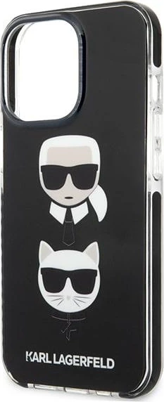 Mbështjellës Karl Lagerfeld KLHCP13XTPE2TK për iPhone 13 Pro Max 6.7", i zi