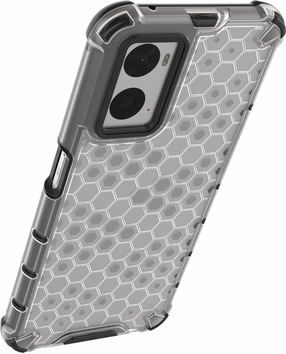 Mbështjellës Hurtel Honeycomb për Oppo A76 / Oppo A36 / Realme 9i, Transparent