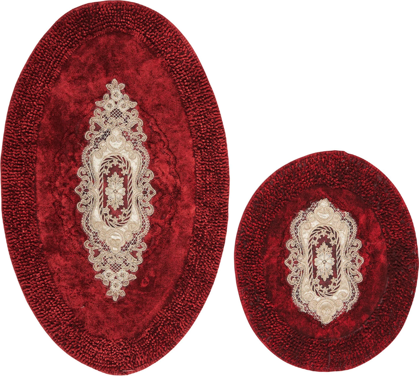 Set tapetash për banjo, 2 copë, ngjyrë e kuqe e errët, Mijölnir, Aln_E4_782