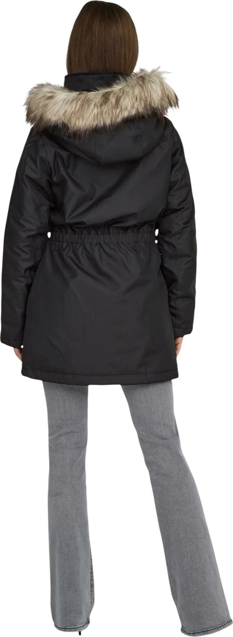 Pallto parka për femra Only ONLMATHILDA 15370930, e zezë [Madhësia: XL]