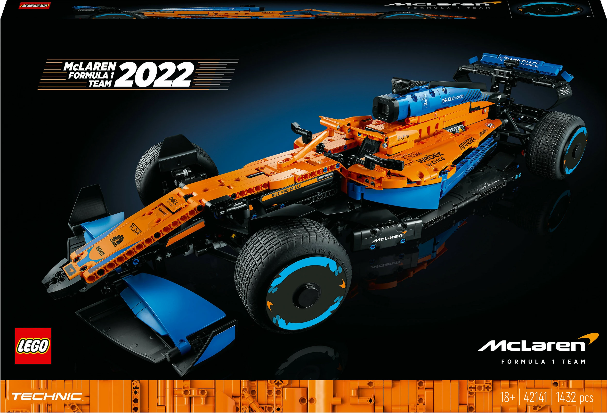 Set për ndërtim LEGO Technic McLaren Formula 1, 1434 pjesë, shumëngjyrësh