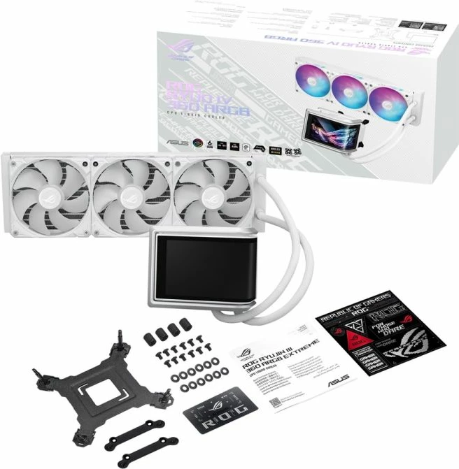 Ftohës procesori Asus ROG Ryuo IV 360 ARGB, i bardhë
