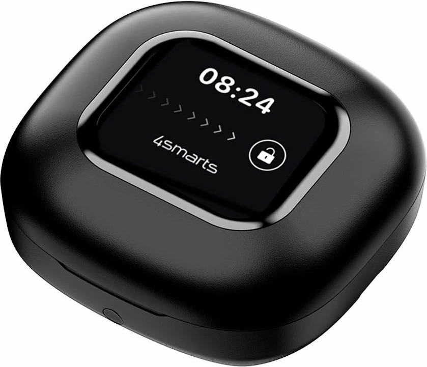 Kufje 4smarts SkyBuds AI Screen, Open-Ear True Wireless, Bluetooth 5.4, 28h, të zeza