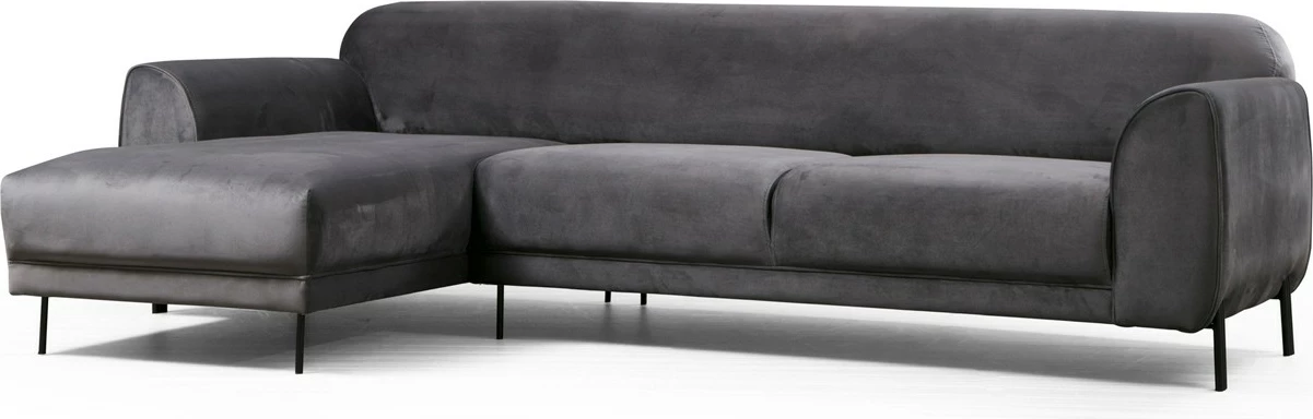 Kënd divan-krevat Atelier del Sofa, këndi majtas, anthracite