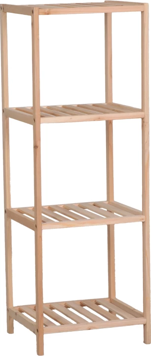 Raft dyshemeje Zendia, dru bredhi natyral, 35x30x100cm