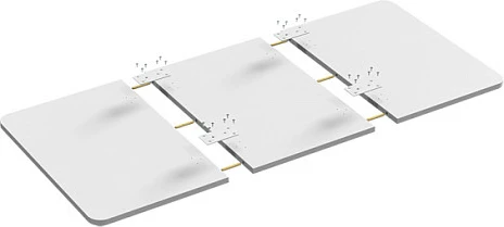 Pllakë tavoline LogiLink, 1200x600mm, 3 pjesë, e bardhë