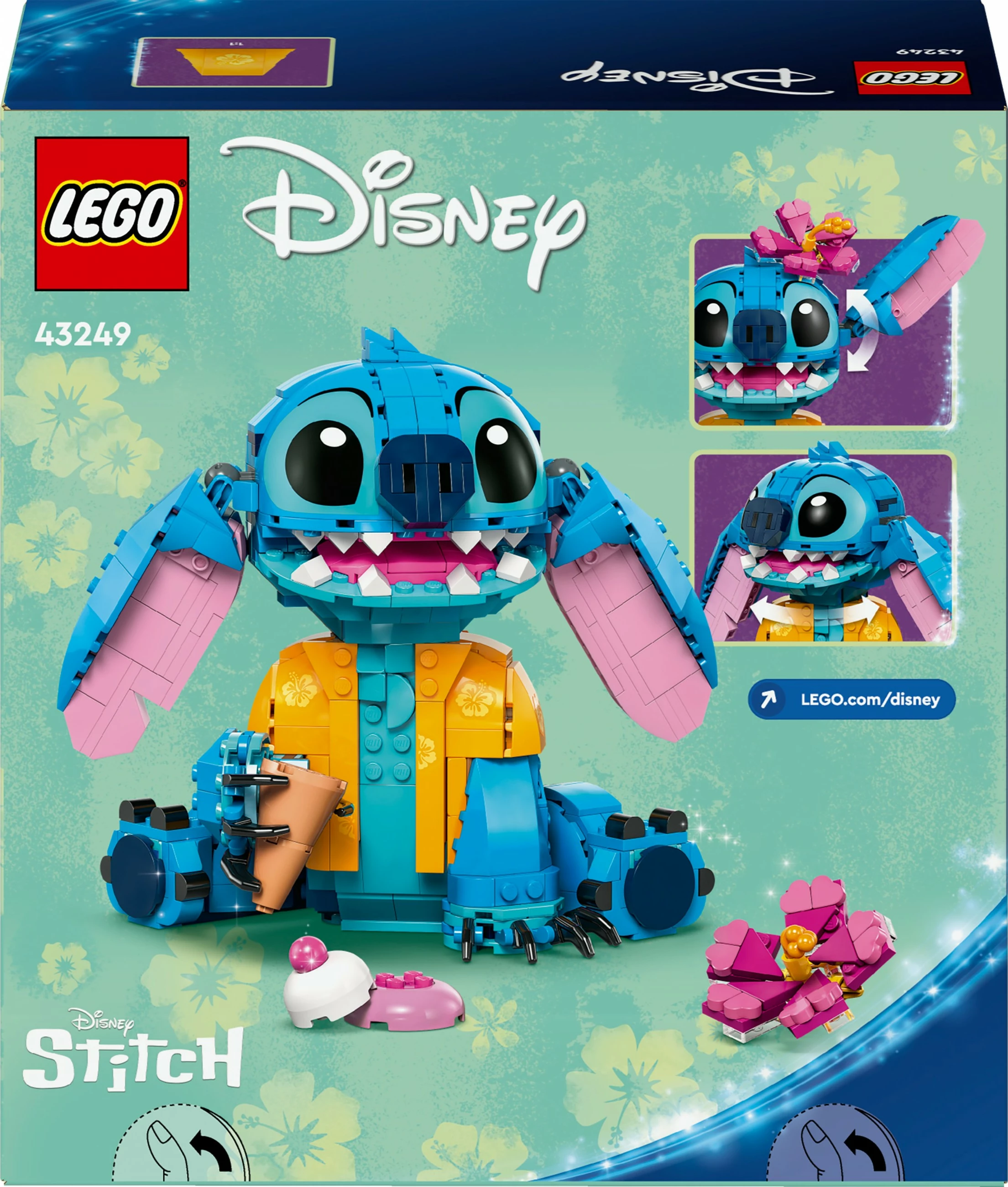 Set ndërtimi LEGO Stitch, 9 vjeç e lart, Plastikë, 730 pjesë, shumëngjyrësh
