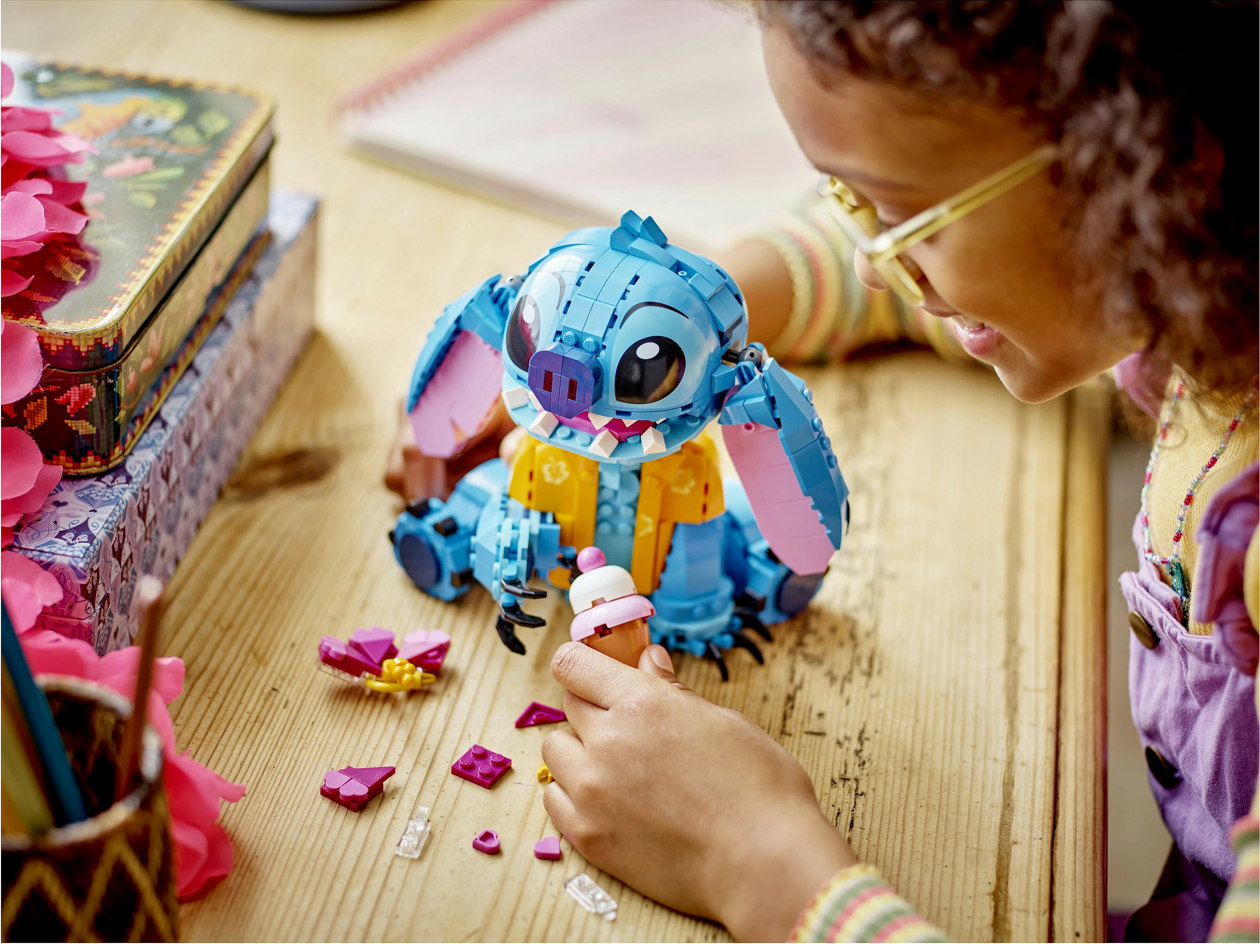 Set ndërtimi LEGO Stitch, 9 vjeç e lart, Plastikë, 730 pjesë, shumëngjyrësh