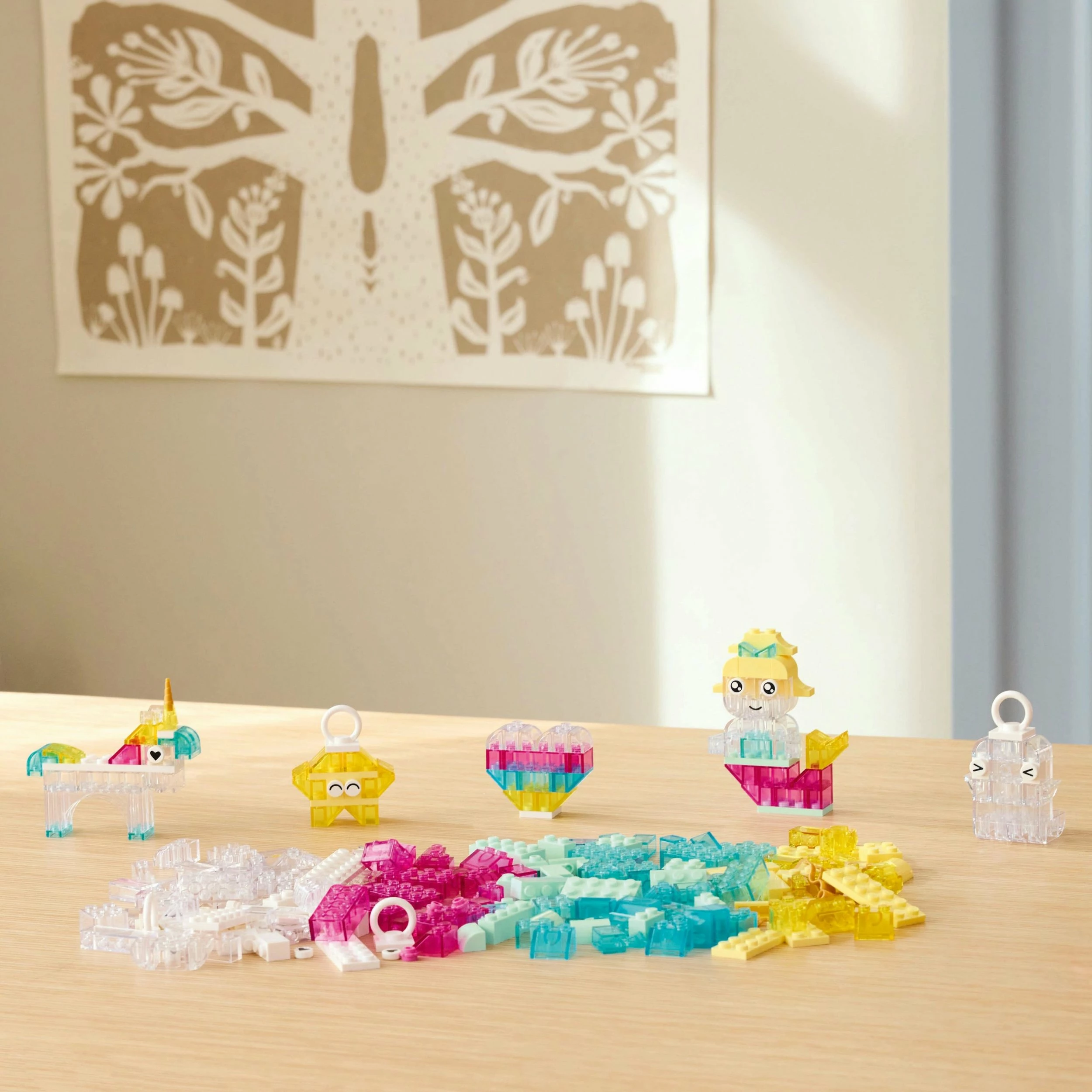 Set kockash LEGO Classic 11040, 340 copë, transparente shumëngjyrëshe, 5+ vjeç