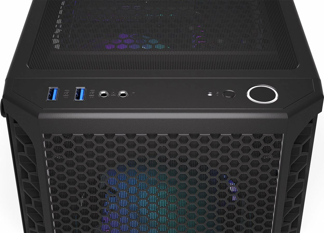 Kasë Endorfy Signum 300 Core EY2A004 Midi Tower ATX/Micro-ATX/Mini-ITX, xham i temperuar, pa PSU, e zezë