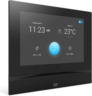 Monitor interkomi 2N Indoor View 91378601, ekran me prekje 7", LAN, VoIP, e zezë