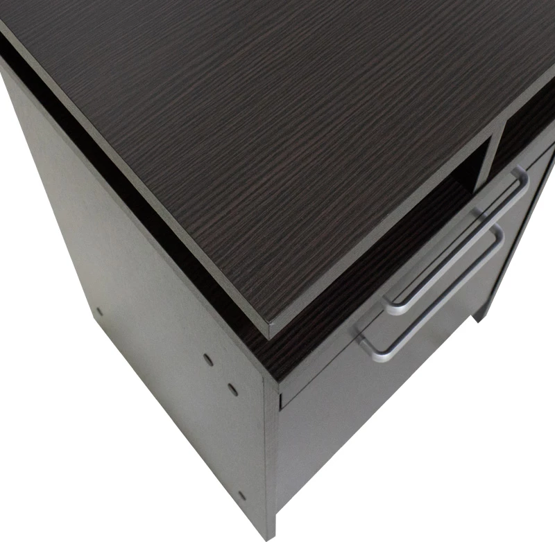 Tualet me pasqyrë dhe stol Olympus, ngjyrë wenge