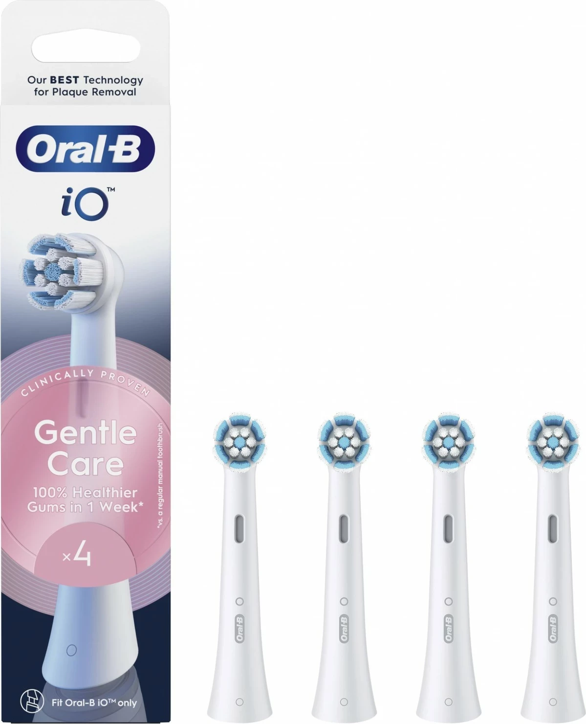 Koka rezervë Oral-B iO Gentle Care, 4 copë, e bardhë