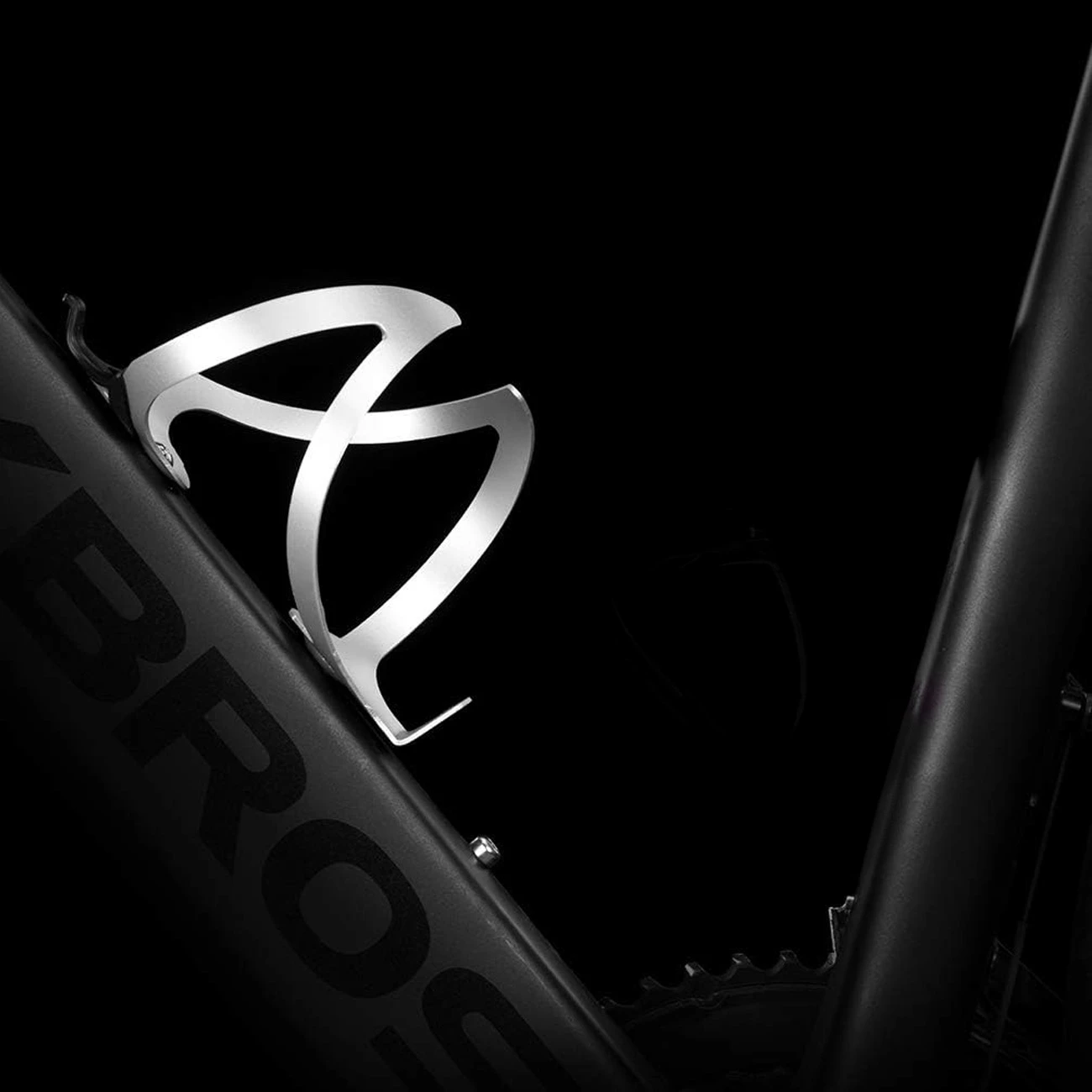 Mbajtëse shishe për biçikletë Rockbros 2017-11AS, alumin, e bardhë