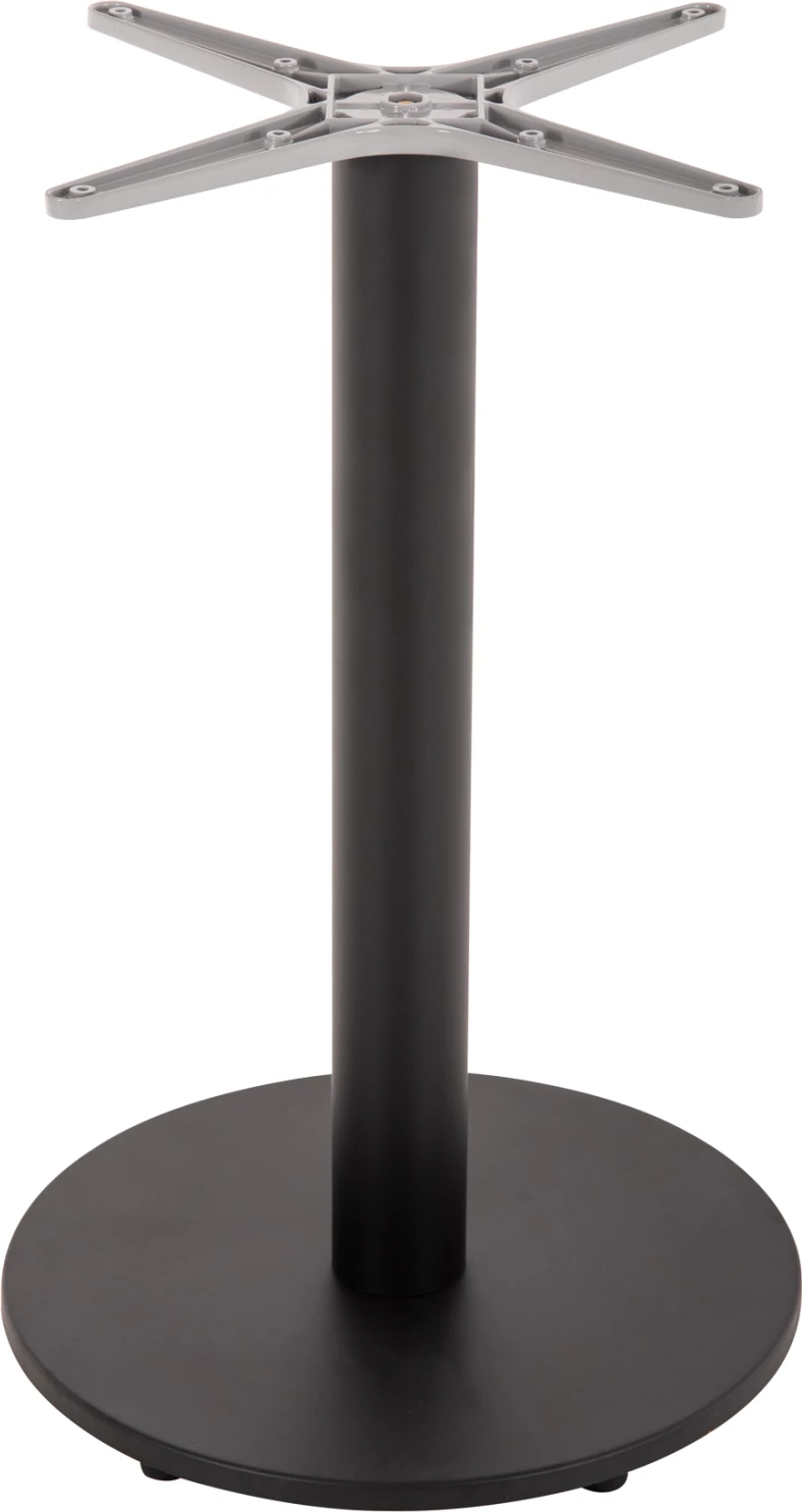 Bazë tavoline alumini, e zezë mat, FH476.01, 48x48 cm, Φ45x73H cm