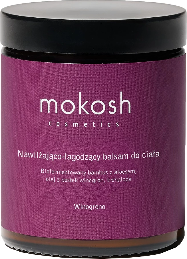 Balsam për trup Mokosh Moisturizing and Soothing Body Balm Grape për femra 180ml
