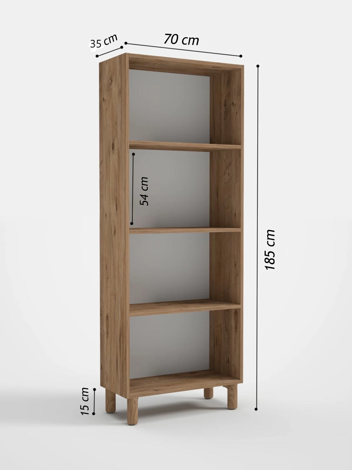 Dollap multifunksional, ngjyrë Atlantic Pine dhe e bardhë, Skye Decor, Vionne