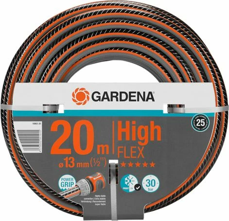 Zorrë kopshti Gardena HighFLEX 20 m 13 mm (1/2\") (18063), zezë/portokalli