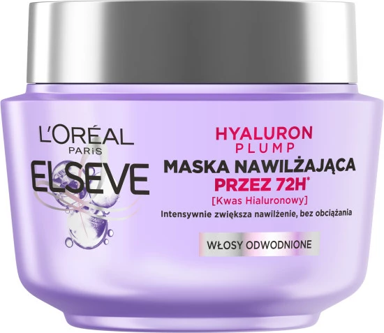 Maskë për flokë L'Oreal Paris Elseve Hyaluron Plump Hydrating për femra 300ml