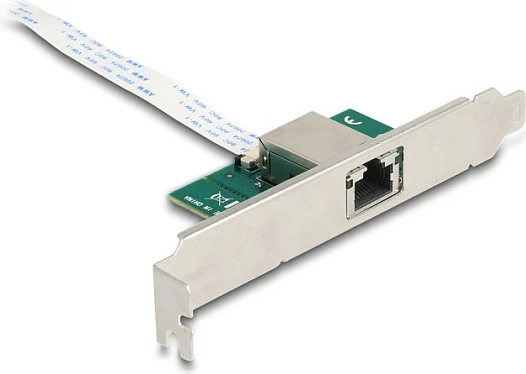 Kartelë rrjeti DeLOCK M.2 Key B+M, RJ45 10GbE, Aquantia AQC107, argjendtë/jeshile