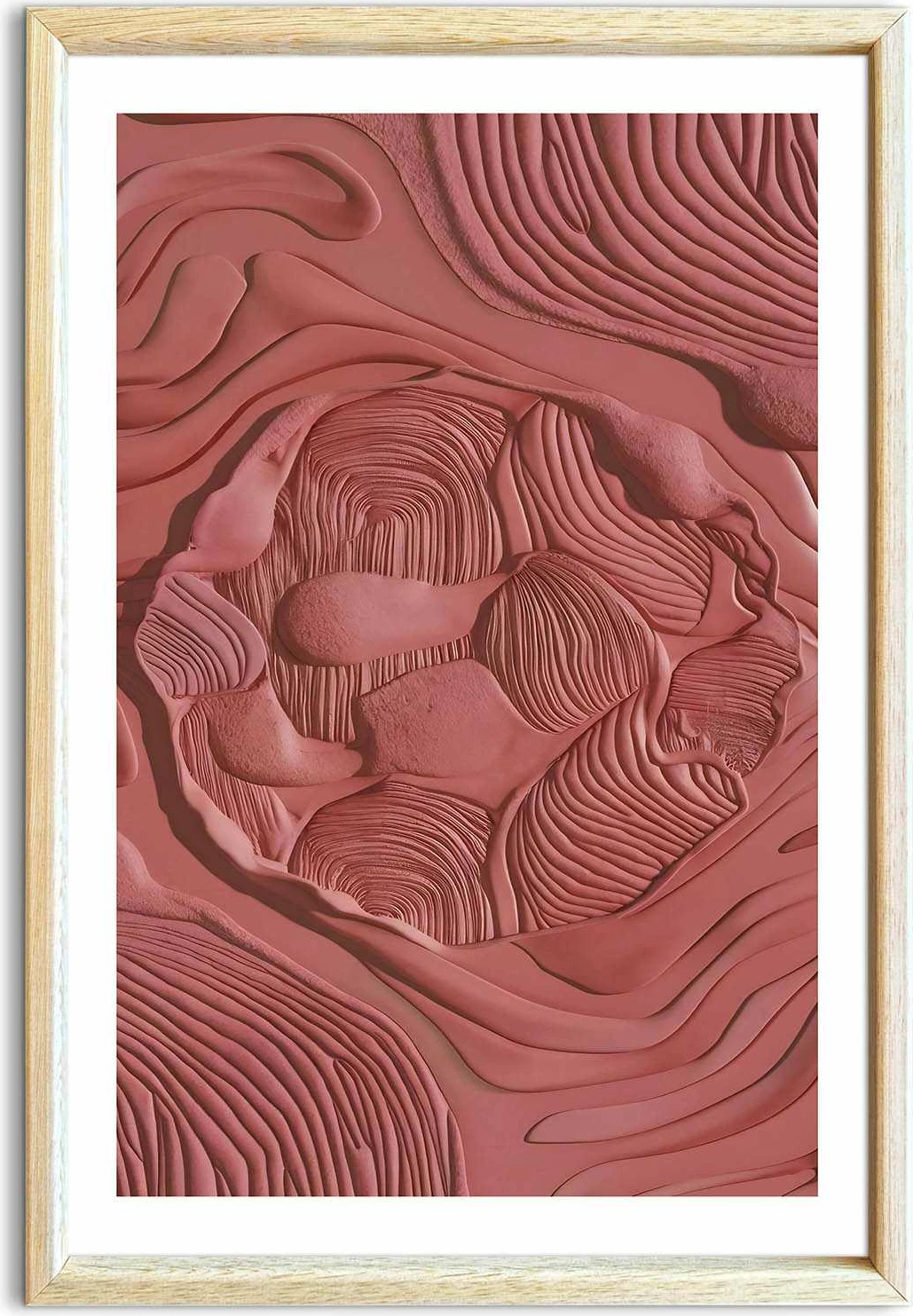 Pikturë dekorative me kornizë MDF Wallity, Ahswabisabi-001, 42x62cm