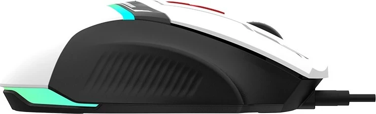 Maus gaming Tracer GameZone Spectra, USB e lidhur, 7200 DPI, RGB, e bardhë