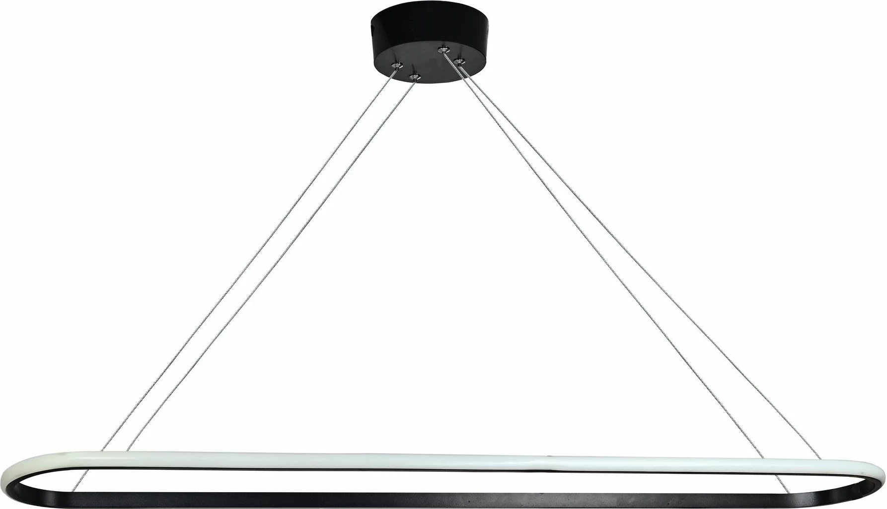 Llambë tavani Opviq Spin, trup i zi, dritë e bardhë